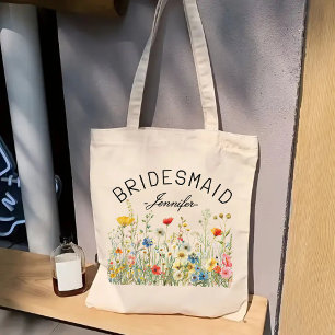 Wilde Blumen-Tasche, Geschenk zur Brautjungfer-Ein Tragetasche