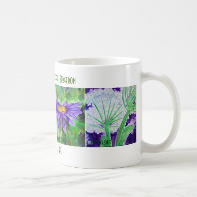 Wilde Blumen-Tasse Tasse (Rechts)