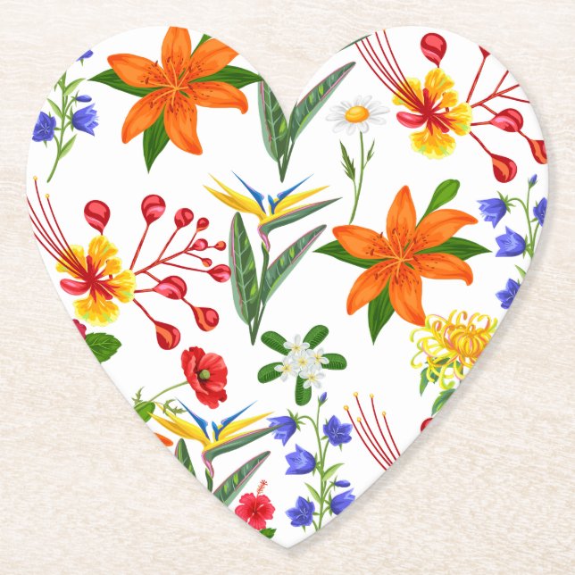 Wilde Blumen  Untersetzer (Vorderseite)
