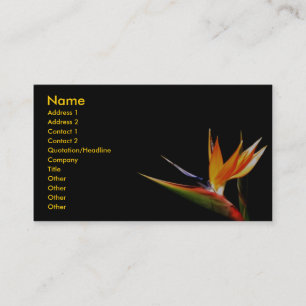 Wilde Blumen-Visitenkarte Visitenkarte