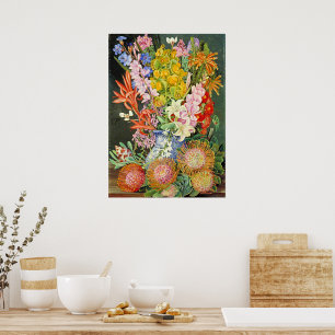 Wilde Blumen von Ceres, Westafrika Poster