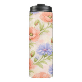 Wilde Blumenwiese Thermosbecher