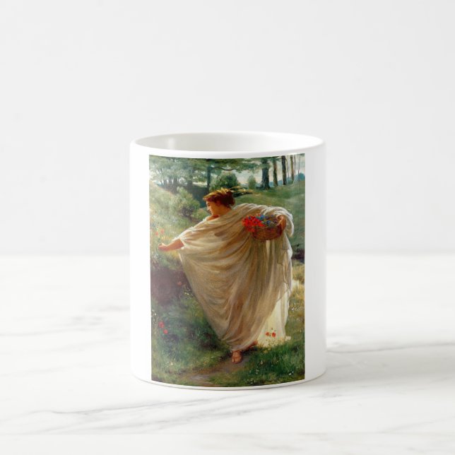 Wilde Blüten (von Edward Poynter) Kaffeetasse (Mittel)