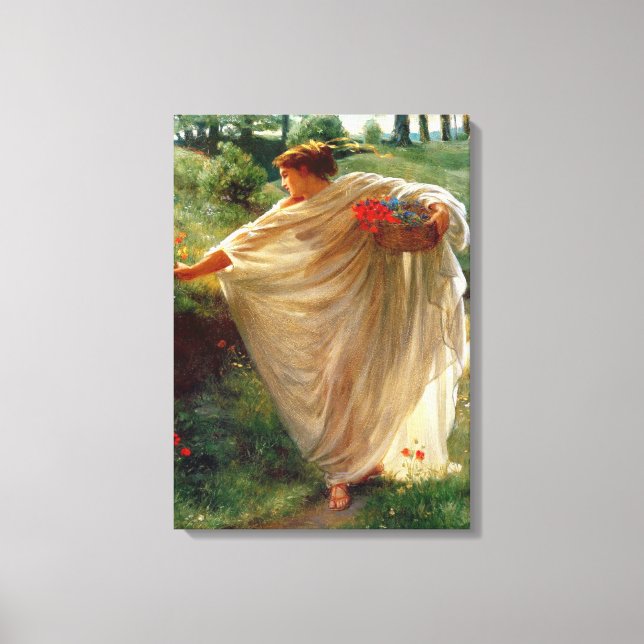 Wilde Blüten (von Edward Poynter) Leinwanddruck (Vorderseite)