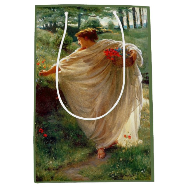 Wilde Blüten (von Edward Poynter) Mittlere Geschenktüte (Vorderseite)