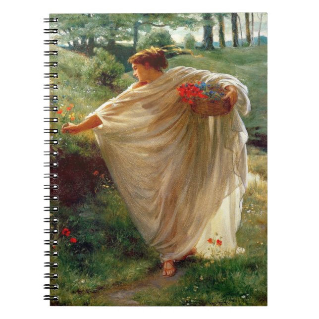 Wilde Blüten (von Edward Poynter) Notizblock (Vorderseite)