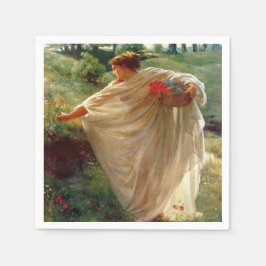 Wilde Blüten (von Edward Poynter) Serviette