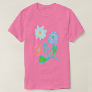 Wilde Blütenträume - Abstrakte Kunst zum Tragen T-Shirt