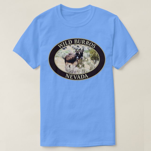 Wilde Burros Donkeys von Nevada 2 T-Shirt (Design vorne)