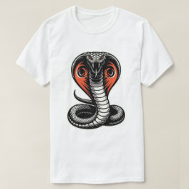 Wilde Cobra-Schlangen-Illustration Fette Power-Des T-Shirt