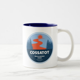 Wilde Cossatot und Landschaftliche Arkansas Zweifarbige Tasse
