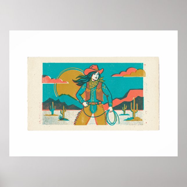 Wilde Cowgirl Poster (Vorne)
