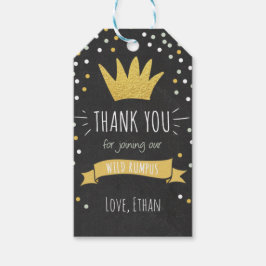 Wilde Dinge danken Ihnen für Geschenktag Crown Boy Geschenkanhänger