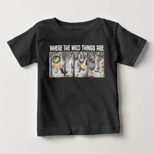 Wilde Dinge und Max schwingen von Bäumen Baby T-shirt