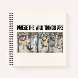 Wilde Dinge und Max schwingen von Bäumen Notizbuch