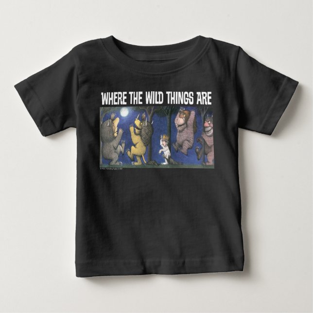 Wilde Dinge und Max Tanzen im Mondlicht Baby T-shirt (Vorderseite)