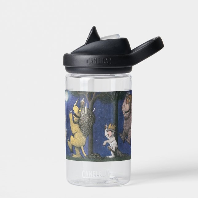 Wilde Dinge und Max tanzen im Mondlicht Trinkflasche (Links)