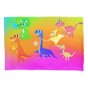 wilde Dinosaurier Kissenbezug