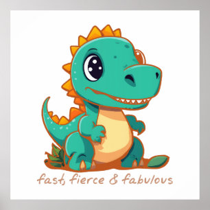 Wilde Dinosaurier Poster
