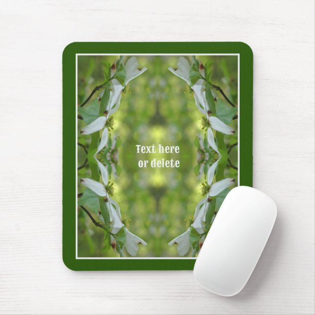 Wilde Dogwood-Blume blüht Personalisiert Mousepad (Mit Mouse)