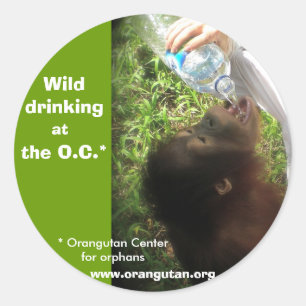 Wilde Drink-Aufkleber - Version 1 Runder Aufkleber