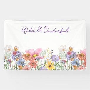 Wilde & Ein-derbare Wildblumen-Geburtstag Banner