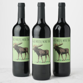 Wilde Elche Weinzeit Weinetiketten Weinetikett