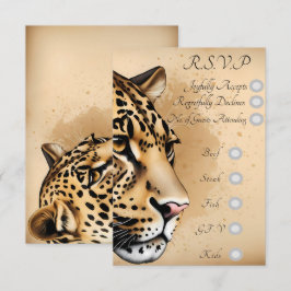 Wilde Eleganz: Eine von der Natur Inspirierte Einl RSVP Karte