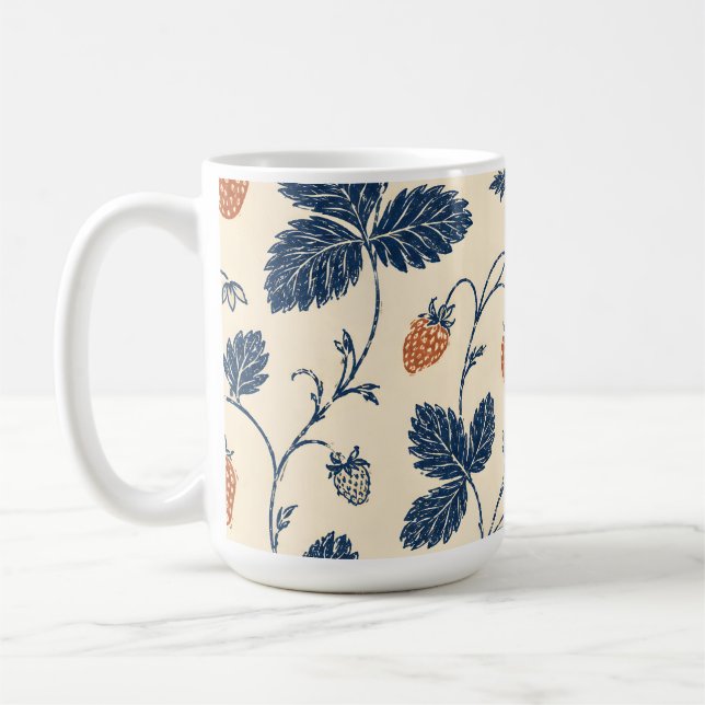 Wilde Erdbeere Ledger Vintage Botanicals  Kaffeetasse (Links)