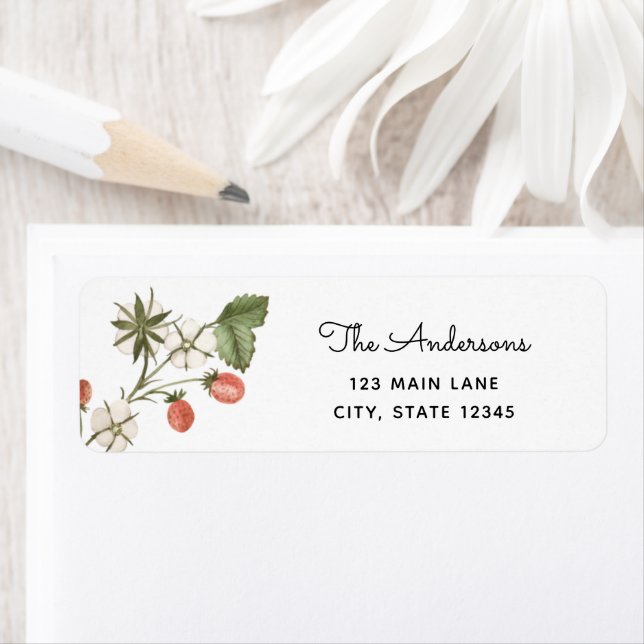 Wilde Erdbeeren geben Adressenkennzeichen zurück (Insitu)