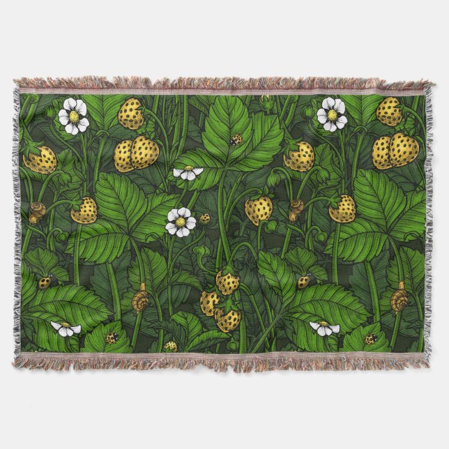 Wilde Erdbeeren, gelb und grün Decke (Vorderseite)