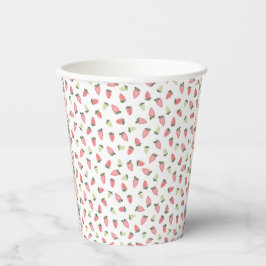 Wilde Erdbeeren Papier Cups Pappbecher