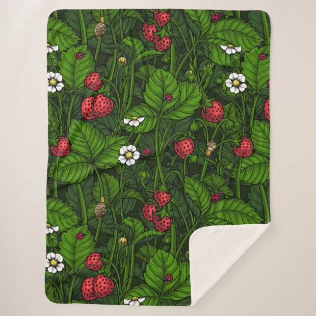 Wilde Erdbeeren Sherpadecke (Vorderseite)