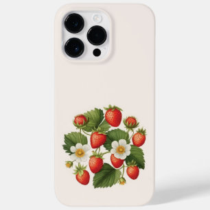Wilde Erdbeeren Sommer Stimmung Wasserfarben Case-Mate iPhone 14 Pro Max Hülle