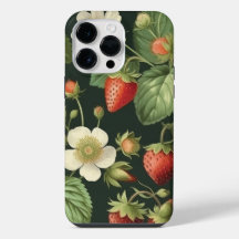 Wilde Erdbeeren Sommer Vibes Wasserfarben