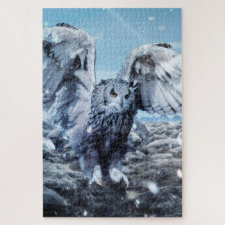 Wilde Eule Puzzle