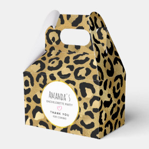 Wilde & exotische Leoparden-Druck Muster Geschenkschachtel