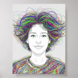 Wilde Farben der Kunst Poster