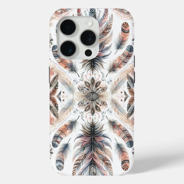 Wilde Federn Case-Mate iPhone Hülle (Rückseite)