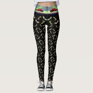 Wilde Fliegen - Libellen - Komprimierende Leggings