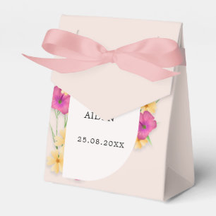 Wilde Floral Meadow Wedding Geschenkschachtel