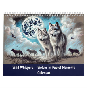 Wilde Flüstern – Wölfe in Pastell-Momenten Kalender