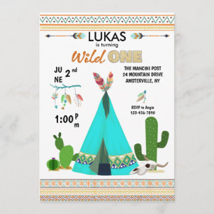 Wilde Foto-Einladung Einladung