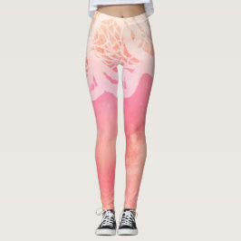 *~* wilde Frauen-Aquarell-Spitze Leggings