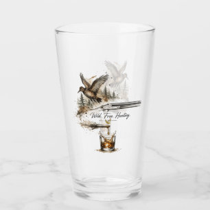Wilde, freie Jagd Schrotflinte & Kugel zu Bourbon Glas