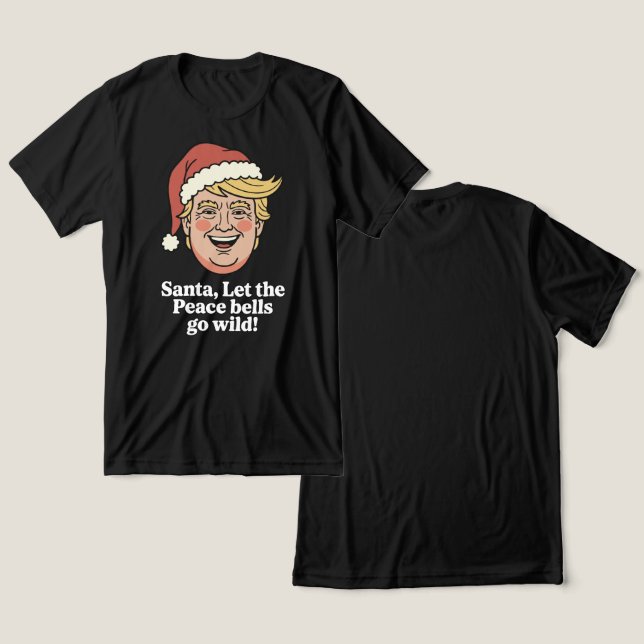 Wilde Friedensglocken Tri-Blend Shirt (Design vorne & hinten)