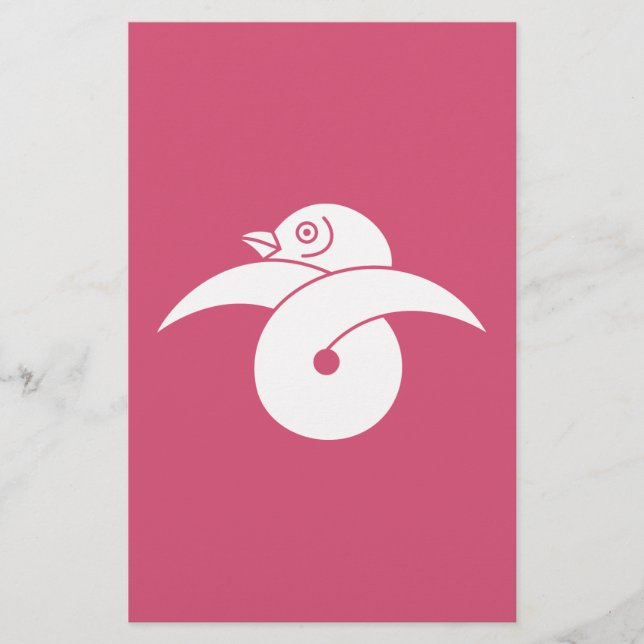 Wilde Gans in Schleife Briefpapier (Vorderseite)