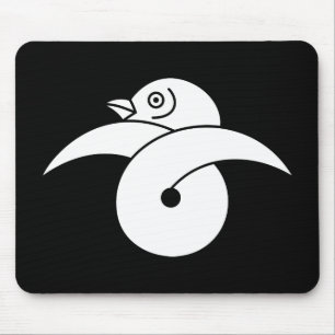 Wilde Gans in Schleife Mousepad