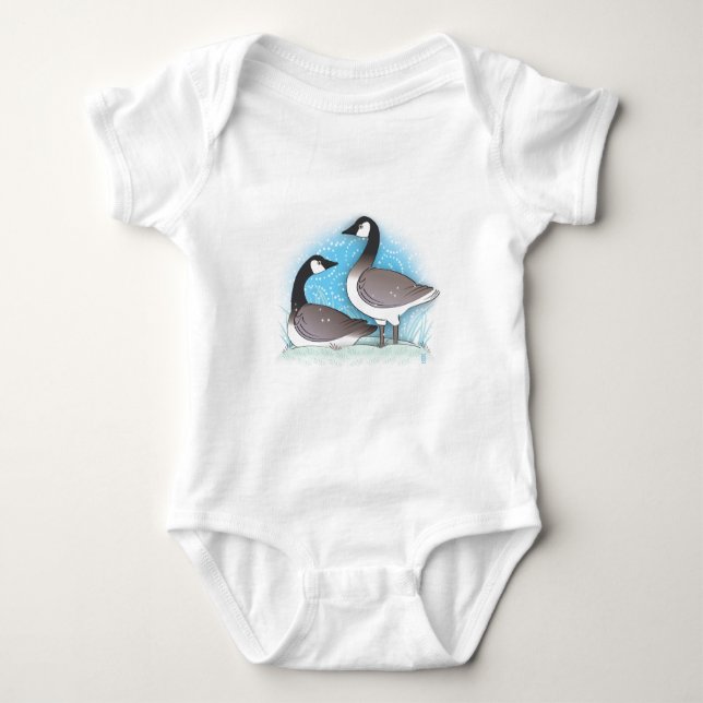 wilde Gänse Baby Strampler (Vorderseite)