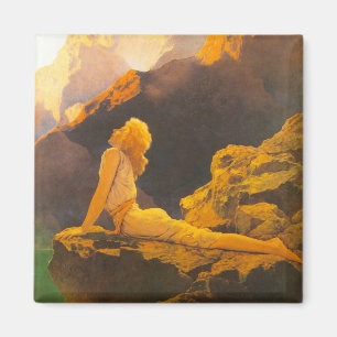 "Wilde Gänse" von Maxfield Parrish Magnet